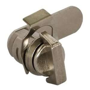 Press-to-turn camlock with handle – clip fixing