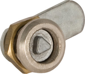 Triangle 5 quarter turn lock - diameter 20mm - Rack cabinet lock