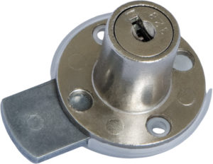 Rim lock with plastic housing