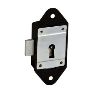 Espagnolette lock, lever lock key, black