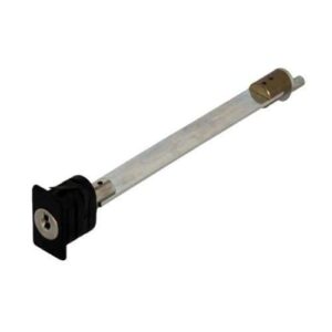 Oval lock with extension - plate cylinder, snap-in fix