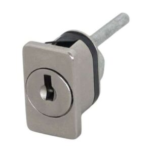 Oval lock with actuator - die-cast metal