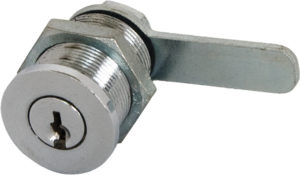 Pin tumbler camlock with central barrel