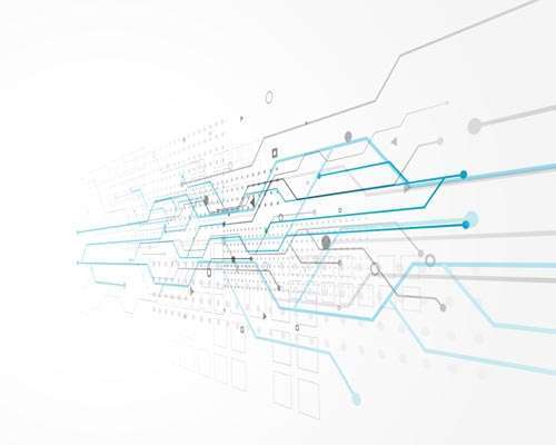 abstract technology concept design with wire mesh