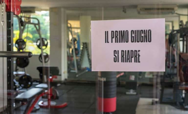 Palestre chiuse: si riapre il primo giugno