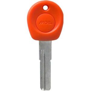 Chiave grezza arancione, corta per mezzo cilindro a profilo europeo o per cilindro a profilo europeo chiave-codolo. Mod. MCHGYPC/C