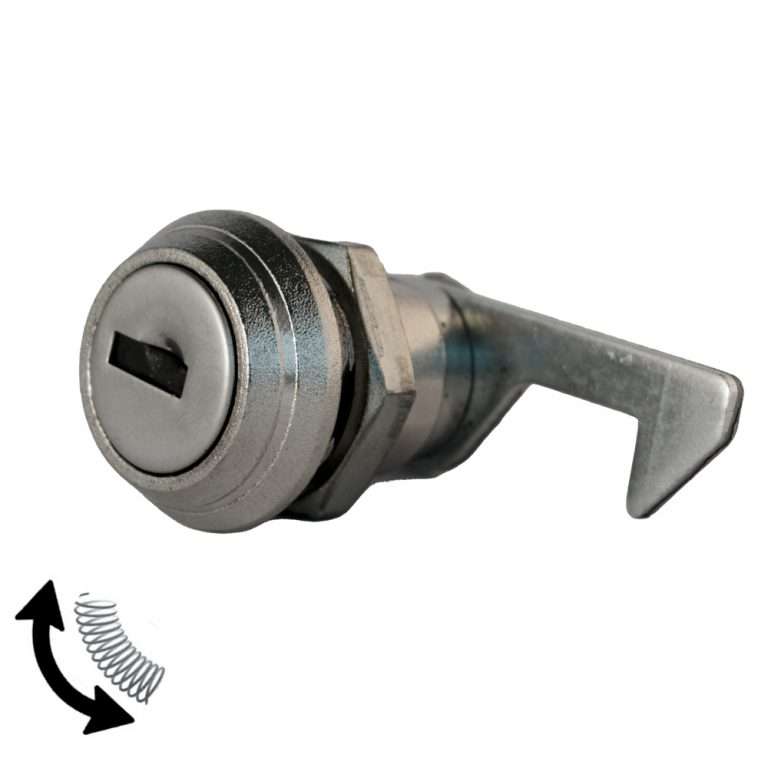 Serratura a scrocco con molla di ritorno e leva a gancio - mod. 07 - Novità 2022