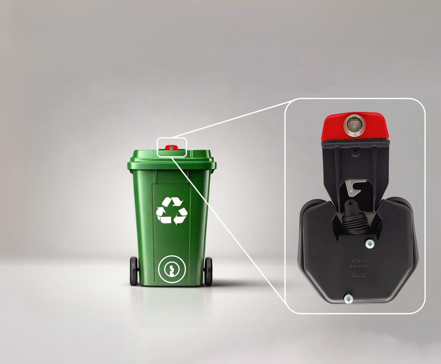 Gravity-ecological-locks-for-waste bins