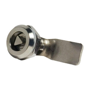 Serratura in acciaio INOX con chiave triangolare. Mod. IN165660