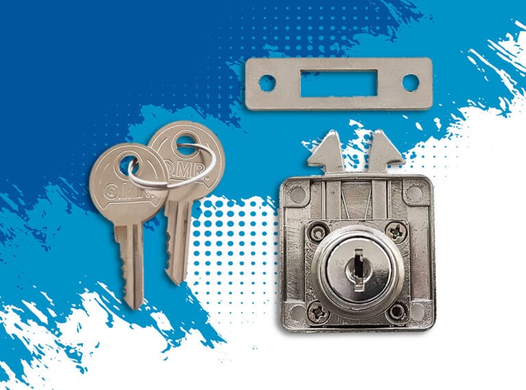 Serratura automatica con doppio gancio per serrandine e ante scorrevoli