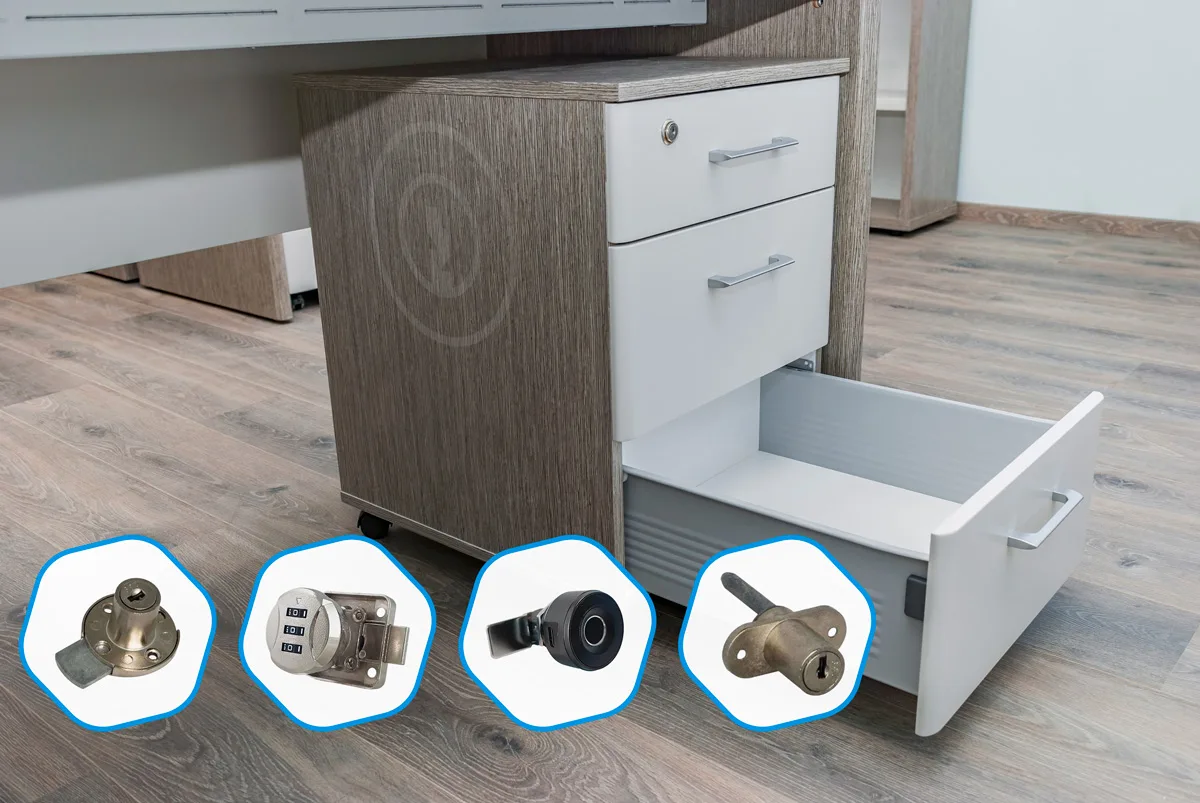 Serrures pour tiroirs et blocs-tiroirs. Fabricant de serrures. B2B  